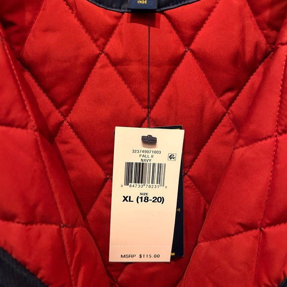 Boys XL (sz 18-20) Quilted Barn Jacket- NWT - Picture 4 of 5